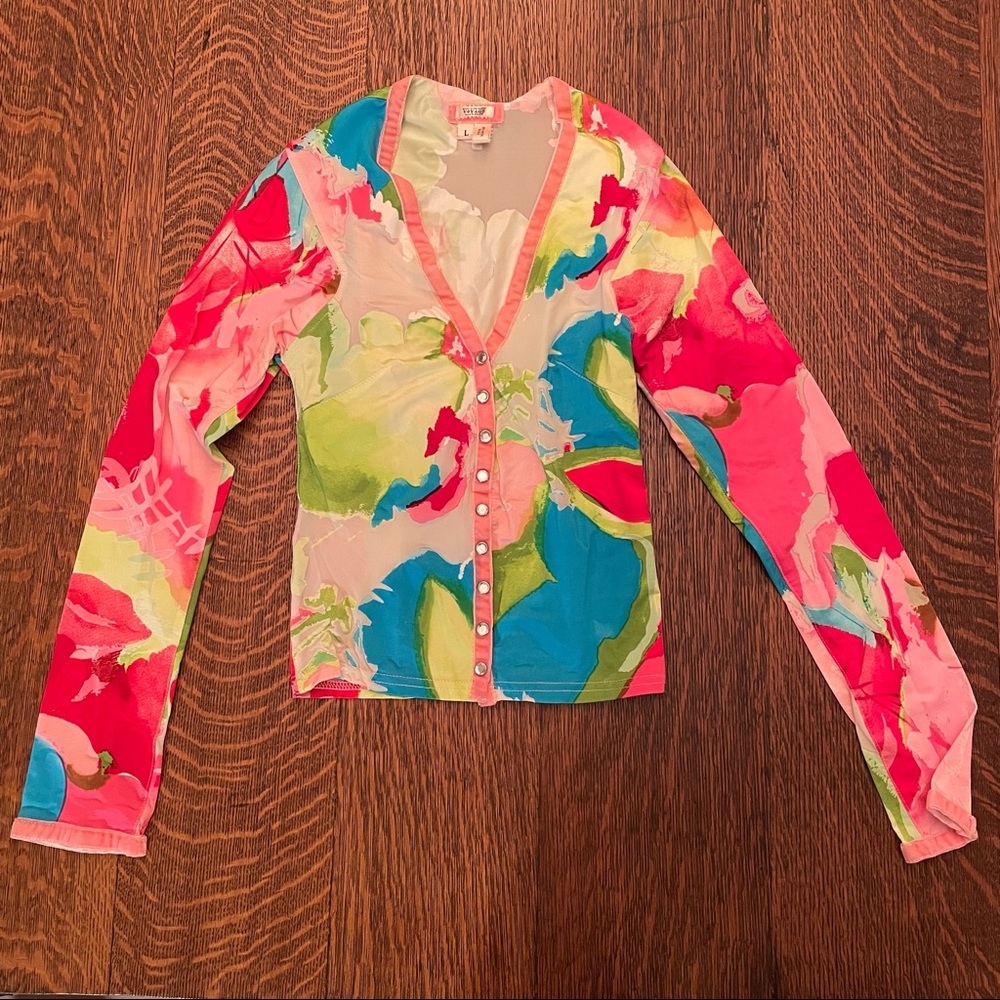 90s Vintage VOYAGE cardigan top/jacket